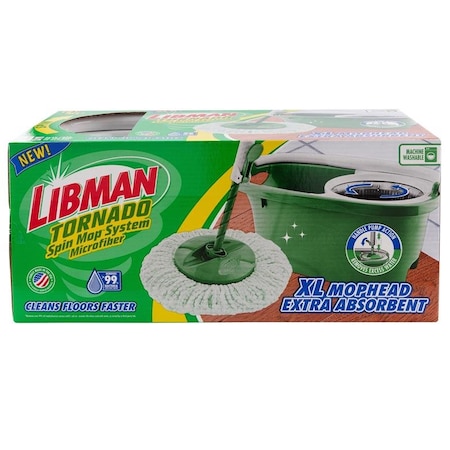 Libman Libman Tornado 14 in. W Spin Mop with Bucket 1283